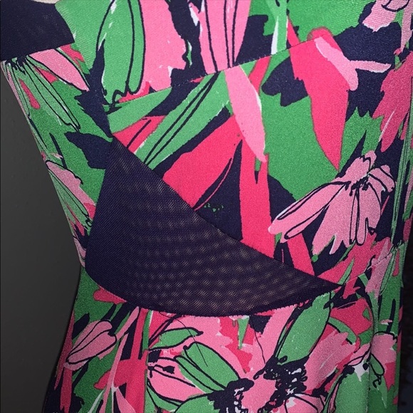 Taylor Navy Blue Pink Floral Sleeveless Maxi Dress - Picture 6 of 8
